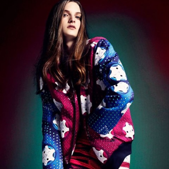 RARE! **NWOT **Mary Katrantzou x adidas Sporty Bomber Jacket For Women - Picture 1 of 15